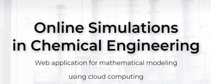 Online simulations in chemical engineering