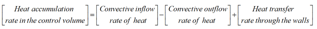 Formulation of a balance equation